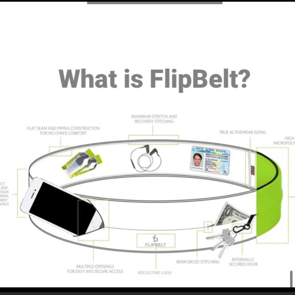 FlipBelt Zipper- Exercise Belt XL - Picture 4 of 5